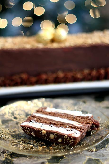 Chocolate Meringue Cake with Frangelico