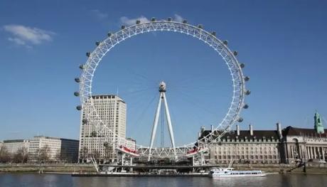 A stunning view of the London Eye which is one of the best places to visit in Europe in April