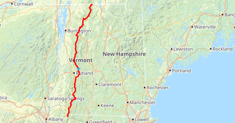 Top 5 Long-Distance Hiking Trails in North America Without Permits Map of the Long trail on HiiKER