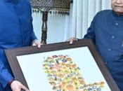 Shri Nath Kovind Presented with Unique Shiv Lingam Portrait Photographer, Varun Joshi