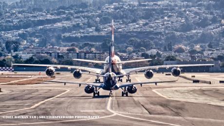 Airbus A380-800 British Airways, Embraer ERJ-190AR Breeze Airways