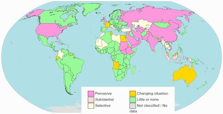 Internet censorship worldwide 2024