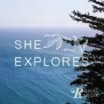 She Explores podcast logo