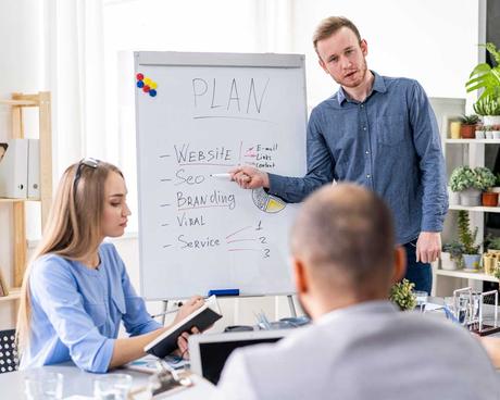 business people working together