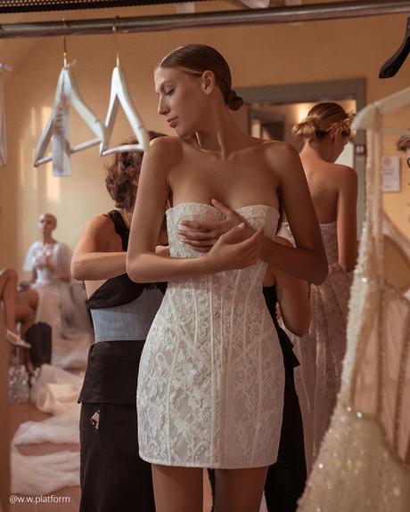 pollardi fashion group wedding dresses short strapless neckline lace