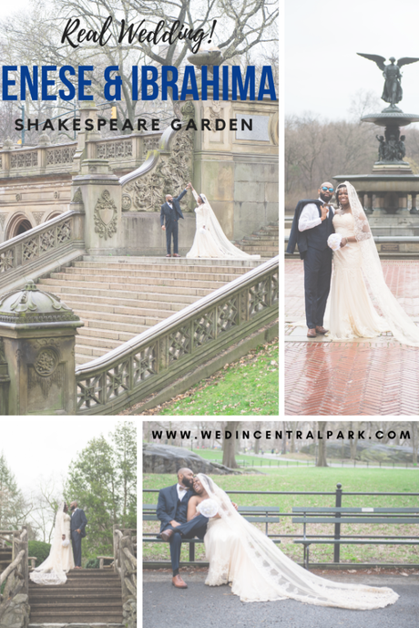 Enese and Ibrahima’s Wedding in the Shakespeare Garden