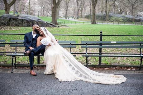 Enese and Ibrahima’s Wedding in the Shakespeare Garden