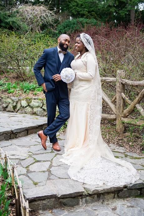 Enese and Ibrahima’s Wedding in the Shakespeare Garden