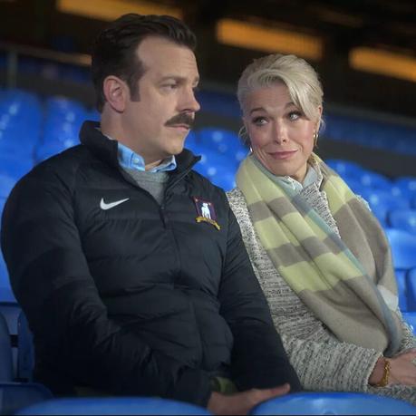 Jason Sudeikis and Hannah Waddingham in Ted Lasso, one of the best TV shows of 2023
