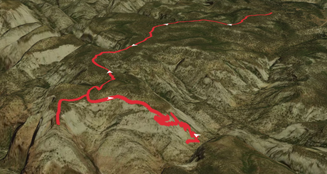3D Map of the Observation point trail