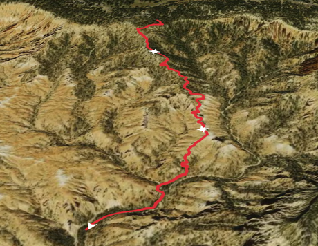 A Complete Hiking Guide to Bryce Canyon 3d Map of Tower Bridge trail