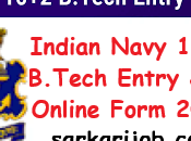 Indian Navy 10+2 B.Tech Entry July Online Form 2024
