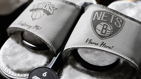 ISlide x NBA Store NYC Announce Custom Laser Engraving