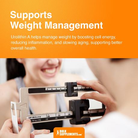 supports weight management urolithin a