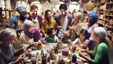 vibrant diy crafting community