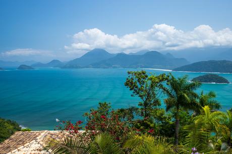 coastline surrounding praia da almada, near ubatuba, brazil