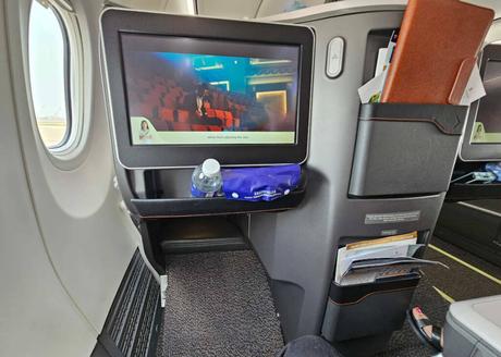 Ample Leg Room for Business Class Passengers in Singapore - Siem Reap Flight