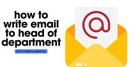 how to write email to head of department