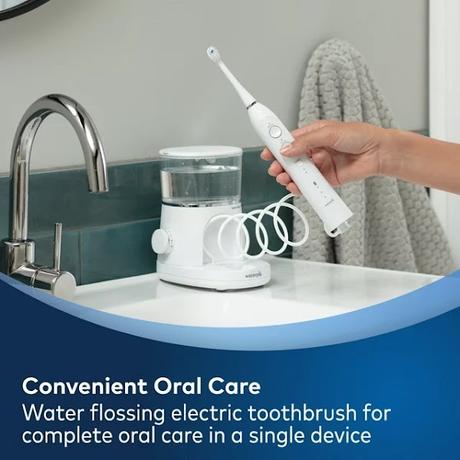 Image: Waterpik Sonic Fusion 2.0 Flossing Toothbrush Set, 5 Brush Heads