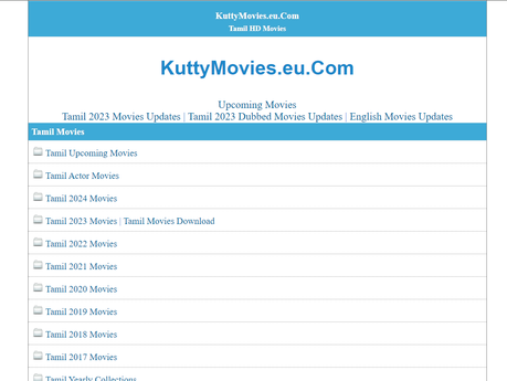Kuttymovies: Download Tamil Movies From Huge Collection