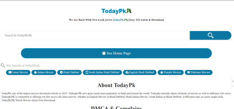 Todaypk best sale latest website