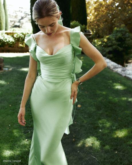 wona concept bridesmaid dresses long greeen simple for beach sexy