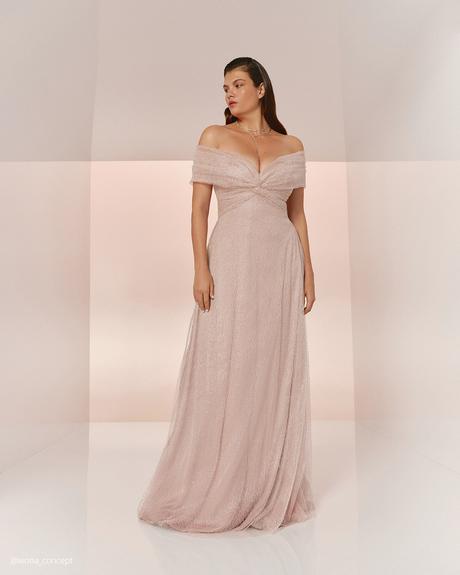 wona concept bridesmaid dresses long blush simple off the shoulder neckline