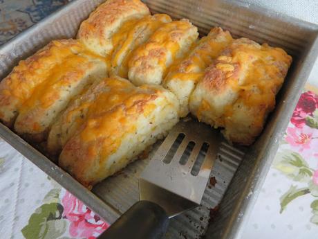 Cheesy Butter Biscuit Sticks