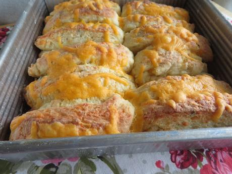 Cheesy Butter Biscuit Sticks