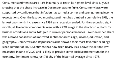 Consumer Confidence In The Economy Is Improving