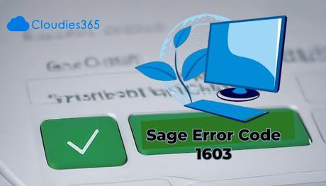 Sage 50 Error Code 1603
