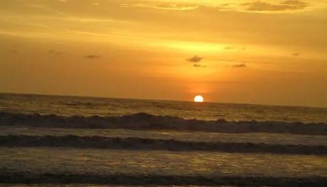 sunset at a beach