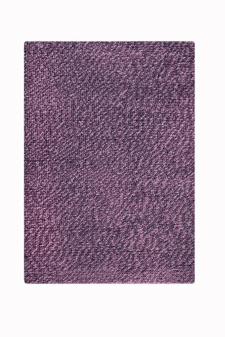 Omega Collection Hand Woven Wool Area Rug in Lilac design by Mat the Basics