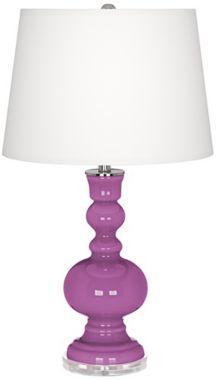 Contemporary Radiant Orchid Apothecary Table Lamp