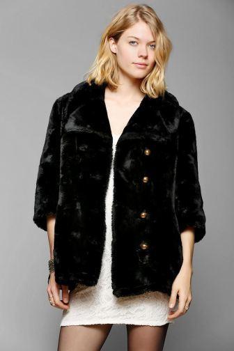 Urban Renewel Cropped Faux Fur Jacket