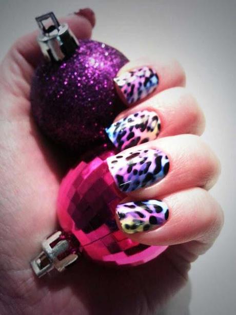 Review: Elegant Touch Rainbow Leopard Nails