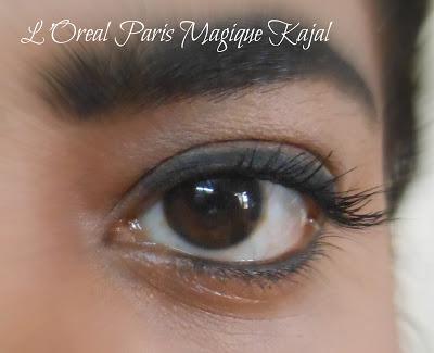 Lakme Eyeconic Kajal VS L'Oreal Paris Magique Kajal : Review, Swatch and EOTD
