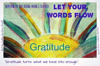 Let your words flow with quote gratitude