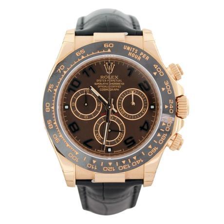 Rolex Daytona 116515 18k Everose Gold Ceramic Mens Watch