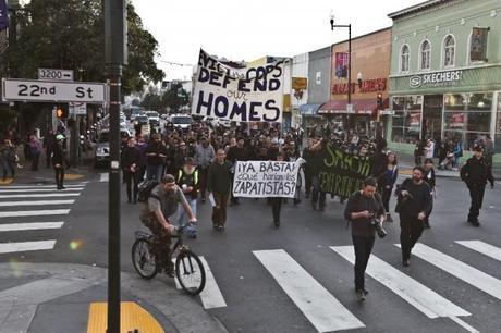 January 1 rally against gentrification in San Francisco
