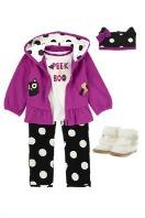 Polka Dot Kitty Outfit for Girls