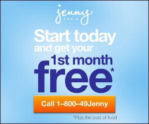 Get one FREE month of Jenny Craig! #ad