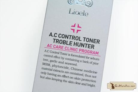 Lioele A.C Control Toner Trouble Hunter Review