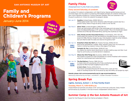 The San Antonio Museum of Art Family Programs Brochure is out for 2014!