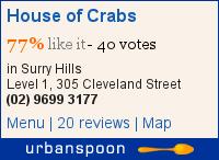 House of Crabs on Urbanspoon