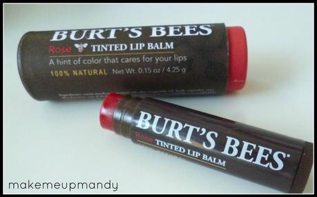 Burt's Bees Tinted Lip Balm in Rose: Product Review