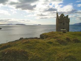 Ruins of Gylen Castle, overlooking Firth of Lorne