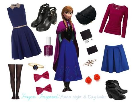 Disney's Frozen, Anna Inspired Night & Day looks