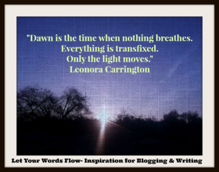Blogging & Writing Prompts plus striking image for 
