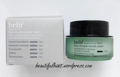 belif peat miracle revital cream